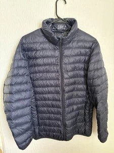 Giacca Uniqlo donna S blu puffer ultraleggera piumino zip escursionismo *DA RIPARARE* - Foto 1 di 4