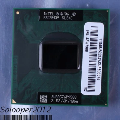 For Intel Core 2 Duo P9500 CPU 2.53 GHz LGA P (SLB4E SLGE8) Processor - Image 1 of 2