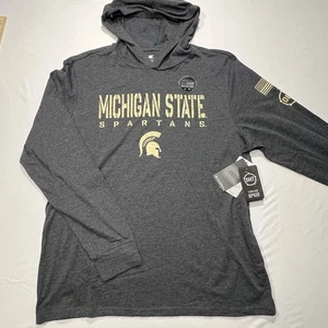 Hombre Coliseo Heather Michigan State Spartans OHT Apreciación Militar Grande - Imagen 1 de 7