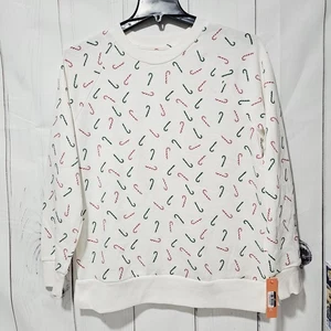 Colsie Women’s Candy Cane Holiday Pajamas sweater size S - Picture 1 of 3