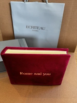 Álbum de fotos ECRITEAU Roma Velvet - Terciopelo rojo "Roma y tú" - NUEVO Foto 1 de 4