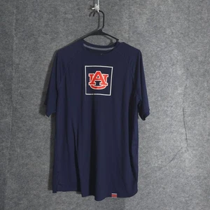 Camiseta Under Armour Auburn Tigers NCAA Hombres Mediana HeatGear Azul Marino NCAA Deporte - Imagen 1 de 9
