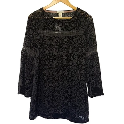 Vestido para mujer Whimsigoth Dark Fairy Grunge pequeño terciopelo quemado cabaña vampiro Foto 1 de 4