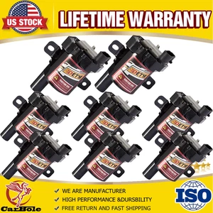 8X Round Ignition Coil Pack For Buick GMC Chevrolet Silverado 4.8/5.3L V8 UF262 - Picture 1 of 21