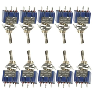 Brand New Toggle Switch 12V/ 110V/ 220V 3-Position 6mm High Quality MTS-103 - Picture 1 of 8