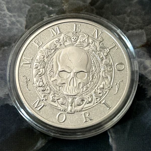 MEMENTO MORI-CARPE DIEM Golfball Marker/Poker Kartenschutz Münze 1,5" 2-seitig - Bild 1 von 4