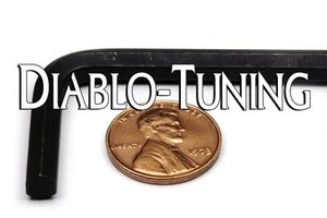 M5/5 mm metrisch Sechskantwerkzeug/Inbusschlüssel - 6150 legierter Stahl - kurzer Armschlüssel - Bild 1 von 1