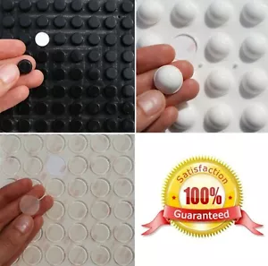 Clear, Black, White 3M RUBBER FEET silicone selfadhesive furniture pads, Large - Picture 1 of 11