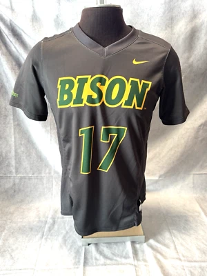 NDSU North Dakota State  Bison NIKE Softball GU Women's Large Gray Jersey #17 - Image 1 of 4