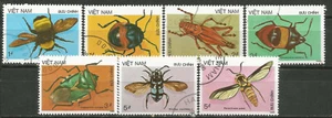 VIETNAM Scott # 1705-1711 (0) usada Insectos 1987 - Imagen 1 de 1