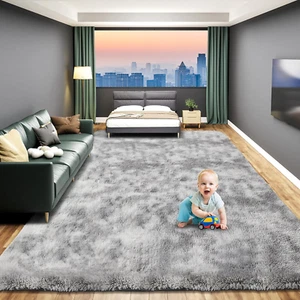 Fluffy Soft Area Rugs for Bedroom, 4X6 Indoor Modern Area Rugs Fluffy Living Roo - Picture 1 of 9