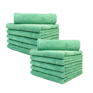 Bulk Microfiber Towel Cleaning Cloths All-Purpose 16"x16" No Scratch Detailing