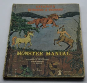 MONSTER MANUAL *3RD PRINT ALPHA* ORIGINAL D&D DUNGEONS DRAGONS 1ST EDITION - Picture 1 of 16