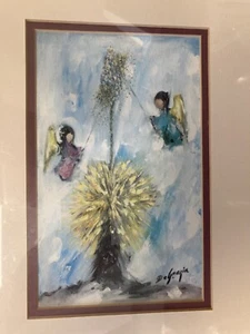 FRAMED DE GRAZIA PRINT “THE LORD’S CANDLE” - Picture 1 of 3