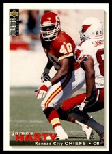 1995 Collector's Choice Update #U164 James Hasty Chiefs *1229