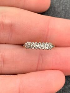 9ct gold diamond cluster ring vintage AT LTD