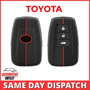 FUNDA DE SILICONA PARA LLAVERO REMOTO PARA TOYOTA CHR COROLLA YARIS RAV4 CAMRY PRIUS - Imagen 1 de 7