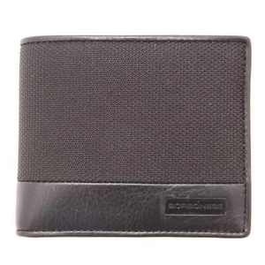 3035AO Hombre Cartera Borbonese Hombre Cartera Negra - Imagen 1 de 4