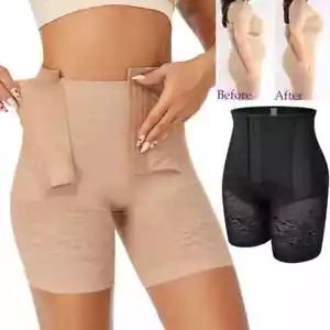 Women High Waist Tummy Control Shapewear Butt Lifter Body Shaper Safety Pants - Picture 1 of 14