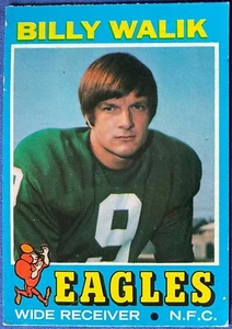 1971 Topps BILLY WALIK #23, Philadelphia EAGLES - Picture 1 of 4