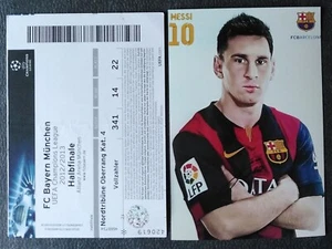Messi Ticket UEFA Champions League 23.4.2013 Bayern München vs FC Barcelona - Bild 1 von 4