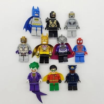 Lot of 10 LEGO Super Heroes Minifigures DC Marvel Villains Assorted Figures #31 - Image 1 of 2