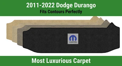 Alfombra de carga pequeña Lloyd Luxe para Dodge Durango '11-22 con logotipo azul M-Mopar Foto 1 de 4