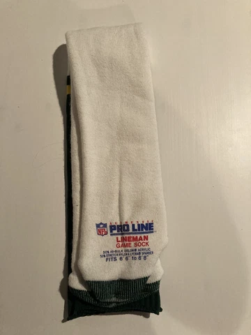 NFL Green Bay Packers Team Issued Authentic Pro Line Lineman Socks Vintage Cover