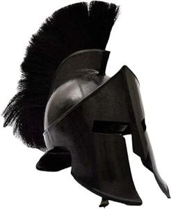 Medieval Greek Spartan Helmet 300 Movie King Leonidas Roman Helmet Black Finish - Picture 1 of 13