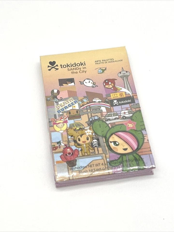TOKIDOKI Sandy in the City Arte Paletas 4x Sombra de Ojos .9 g ea Rubor .11oz Sellado Foto 1 de 4