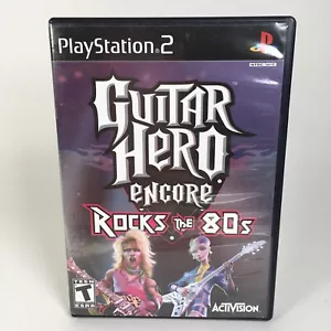 Playstation 2 Guitar Hero Encore Rocks The 80s mit Handbuch und Poster PS2 - Bild 1 von 6