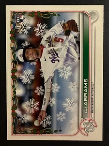 CJ Abrams 2022 Topps Holiday Rookie Card Washington Nationals #HW112 - Picture 1 of 2