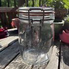 Vintage Clear Glass 3/4 Liter Jam Jar
