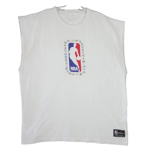 UNK Loungwear NBA Herren Größe 2XL weiß ärmelloses T-Shirt vorne Grafik - Bild 1 von 13