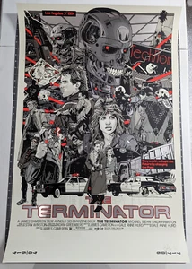 Tyler Stout Il Terminator Variante Metallizzata Mondo Locandina Film - Foto 1 di 1