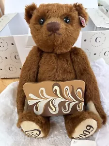 Steiff George “Hotel Chocolat”Tasting Bear LE 502/2000 Box Certificate 663314 - Picture 1 of 15