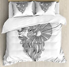 Zodiac Aries Duvet Cover Set Zentangle Ram Doodle