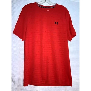 Under Armour Men's Fitted T-Shirt Athletic Training Gym Activewear Red Large - Picture 1 of 4