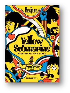 The Beatles (Giallo Submarine) Carte da Gioco Di theory11 Poker - Foto 1 di 7