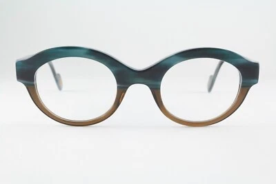 Authentic Anne et Valentin ROMY 0926 45mm Cloudy Teal Brown Gradient France - Image 1 of 4