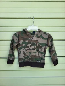 Ralph Lauren Polo Camo GREEN BOYS Waffle Hoodie Sweatshirt 100% cotton 4 YEARS - Picture 1 of 13