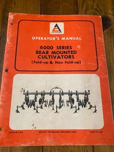 Allis Chalmers 6000 Series Rear Mounted Cultivators Operator's Manual - Picture 1 of 2