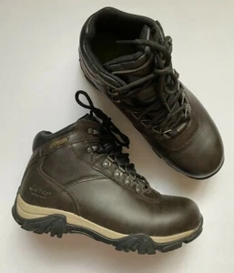 Hi-Tec Altitude V Waterproof Hiking Boots Brown Leather Size 5 Youth - Picture 1 of 5