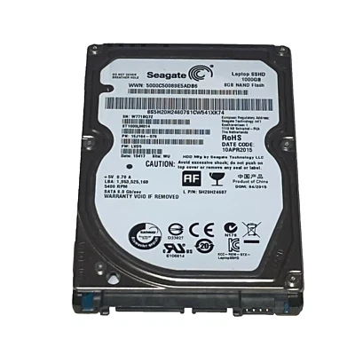 1 TB Seagate ST1000LM014 SSHD 5400 RPM 64MB SATA III 6.0 Gbps 2,5“ Festplatte - Bild 1 von 3
