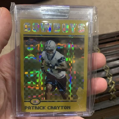 2004 Topps Chrome 242 Patrick Crayton Gold Xfractor Rc/279 Encased - Image 1 of 3