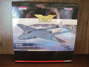 CORGI DH Vampire FB.5 No.112 Sq.~RAF Fassberg 1951~AA37303 - Picture 1 of 4