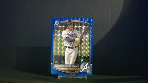 Bowman Chrome 2025 - Diego Tornes 1st Bowman azul geométrico/150 Atlanta Braves - Imagen 1 de 2