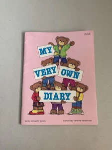 Vintage My Very Own Diary Notebook Plush Bear Theme Fil In The Blank Not Used - Picture 1 of 10