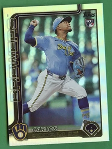CARLOS RODRIGUEZ 2025 TOPPS SERIE 1 ROOKIE RAINBOX FOIL MILWAUKEE BREWERS - Imagen 1 de 4