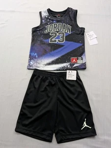Neu Set Nike Air Jordan Kinder Jungen Größe 6 (5-6 Jahre) Trikot & Shorts Set GALAXY - Bild 1 von 17